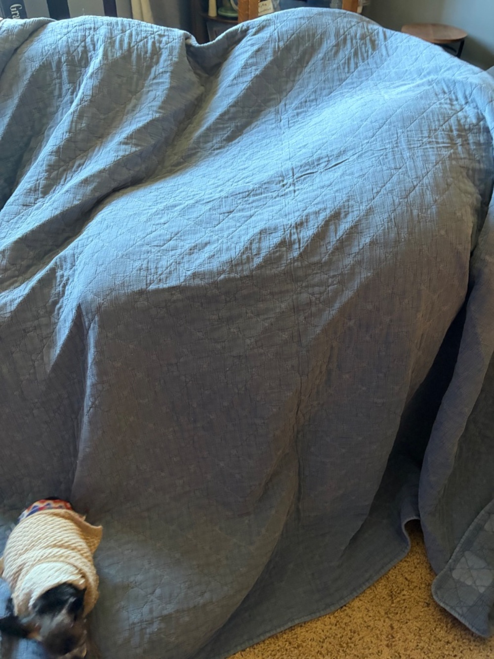 Hardly used Brooks Brothers lightweight Chambray quilt - Picture 8 of 8